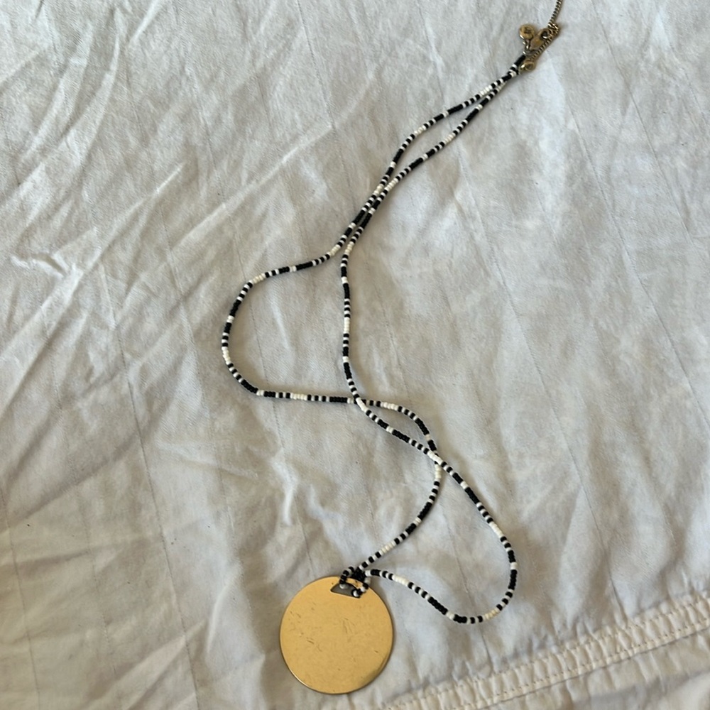 Madewell gold disc necklace